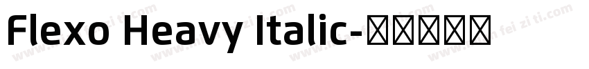 Flexo Heavy Italic字体转换